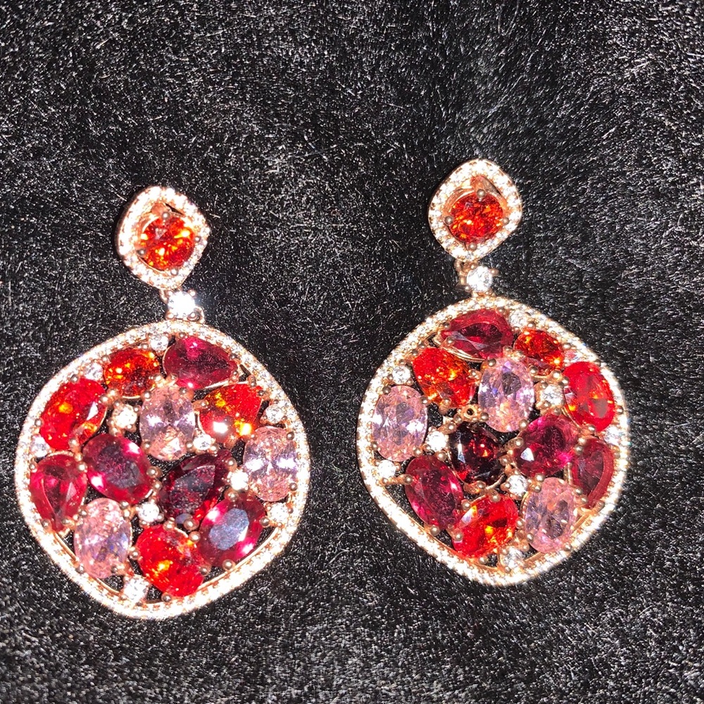 Sterling Silver Round Dangling Hoop Earrings